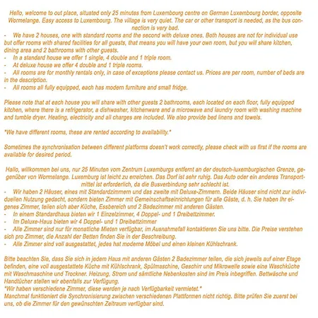 Helfant Luxembourg 2 Standard Double 5&6 - 4 Persons * Palzem